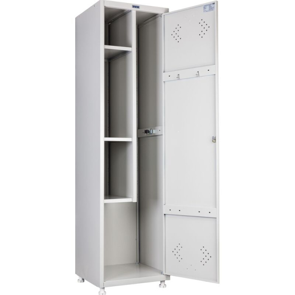 Шкаф хозяйственный металлический ML-11-50U (LS-11-50) (серый,   500х500х1830 мм)