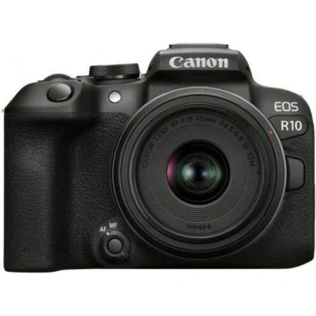 Фотоаппарат Canon EOS R10 kit + объектив RF-S 18-45 IS STM черный  (5331C009)