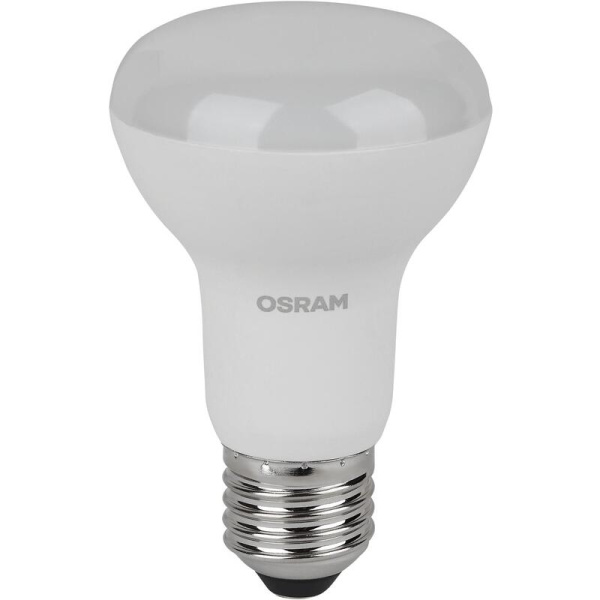 Лампа светодиодная Osram 8 Вт Е27 (R, 3000 К, 640 Лм, 220 В, 5 штук в  упаковке, 4058075584037)