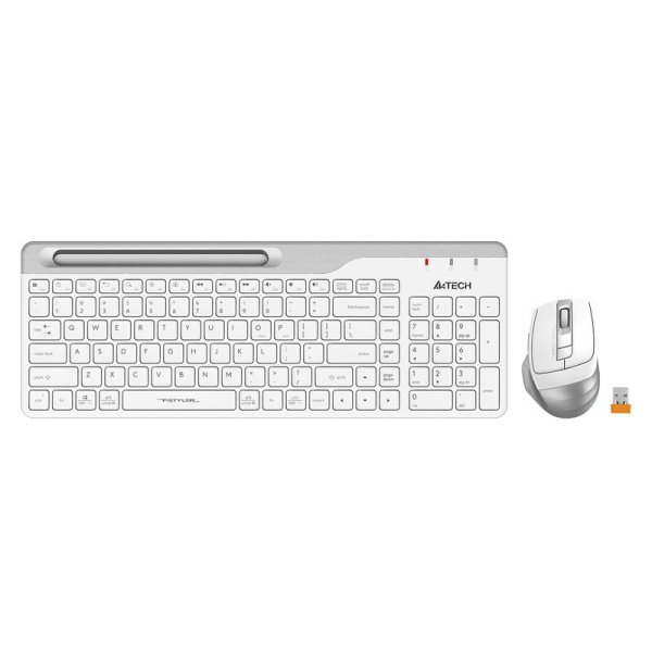 Комплект беспроводной клавиатура и мышь A4Tech Fstyler FB2535C белый