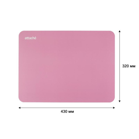 Коврик на стол Attache Акварель 430х320 мм розовый