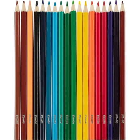 Карандаши цветные Комус Класс Максики 18 цветов шестигранные