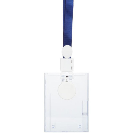 Бейджик вертикальный с держателем-рулеткой ProMega Office для карточек 54х85 мм Бейджик вертикальный с держателем-рулеткой ProMega Office для карточек 54х85 мм