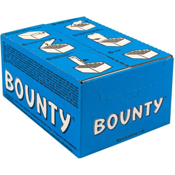 Шоколадные батончики Bounty мини 1кг