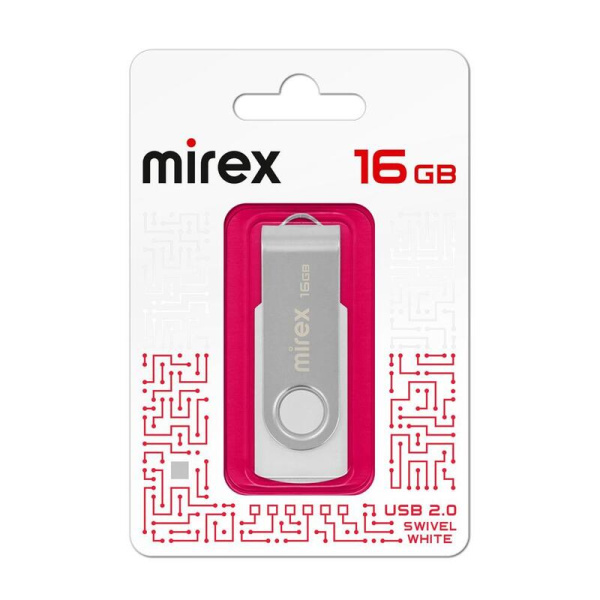 Флешка USB 2.0 16 ГБ Mirex Swivel (13600-FMUSWT16)