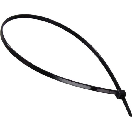 Хомут (стяжка) пластиковый Вихрь 300x3.6 мм черный 100 штук