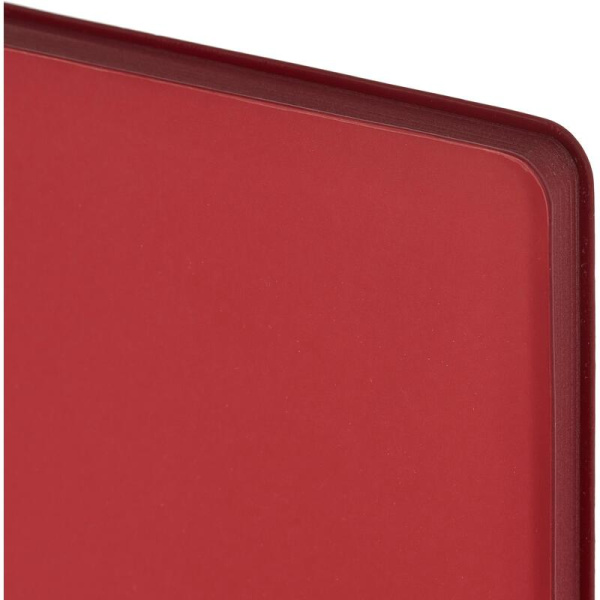 Ежедневник недатированный Attache Soft touch искусственная кожа А5 136 листов красный (красный обрез)
