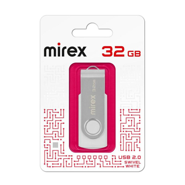 Флешка USB 2.0 32 ГБ Mirex Swivel (13600-FMUSWT32)