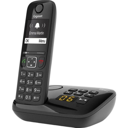 Радиотелефон Dect Gigaset AS690A Duo черный