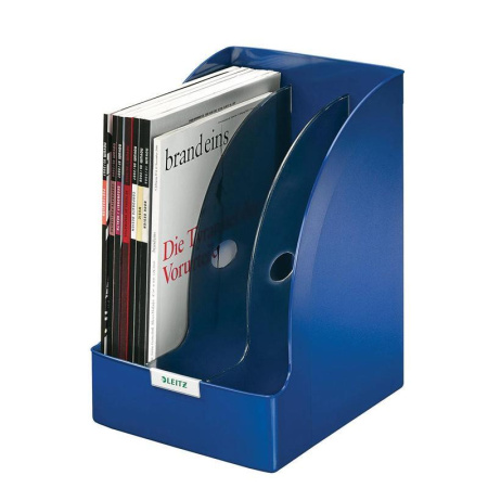 Вертикальный накопитель 3 отделения Leitz Plus Jumbo 70 мм, синий