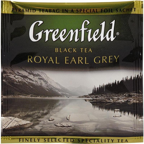 Чай Greenfield Royal Earl Grey черный с бергамотом 20 пакетиков