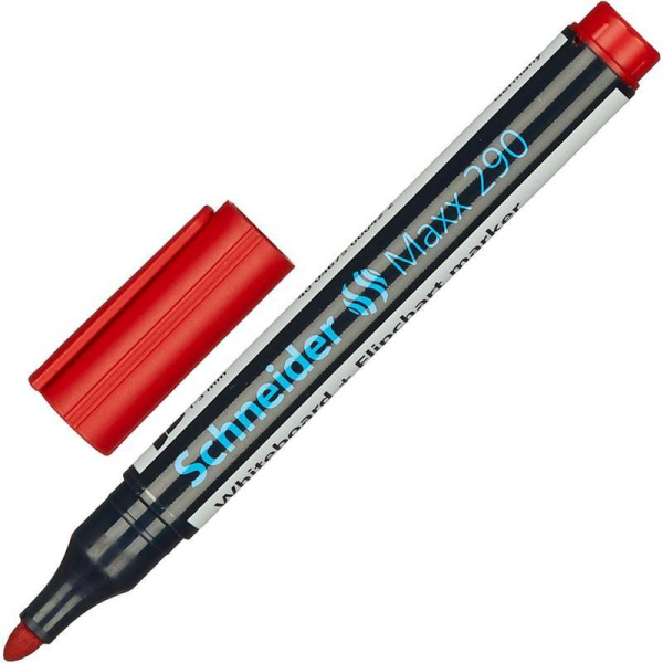 Набор маркеров универсальных для досок и флипчартов Schneider S290 cap off, 2 мм, 4 шт.
