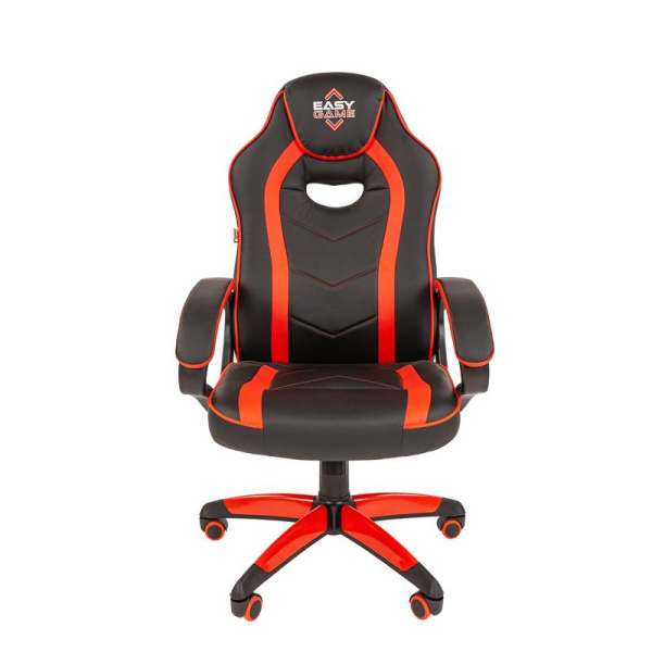 Кресло игровое Easy Game 687 TPU красное/черное (экокожа, пластик)