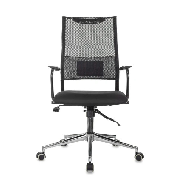 Кресло для руководителя Бюрократ CH BALANCE-LUX чёрное (сетка/ткань,  металл)