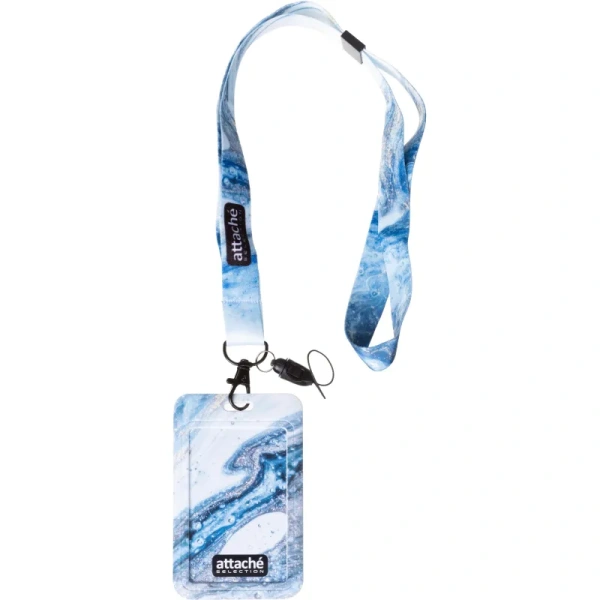 Бейдж Attache Selection Fluid вертикальный 110x68 мм крепление шнурком  (размер вкладыша 88x54 мм)