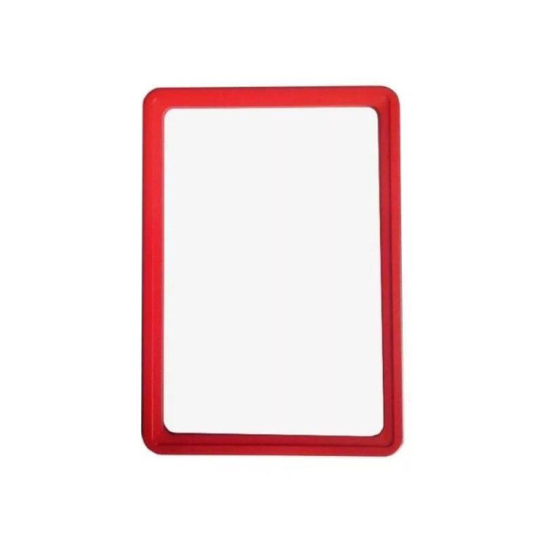 Рамка для ценникодержателей пластиковая А5 красная (10 штук в упаковке, артикул производителя 102005-06)