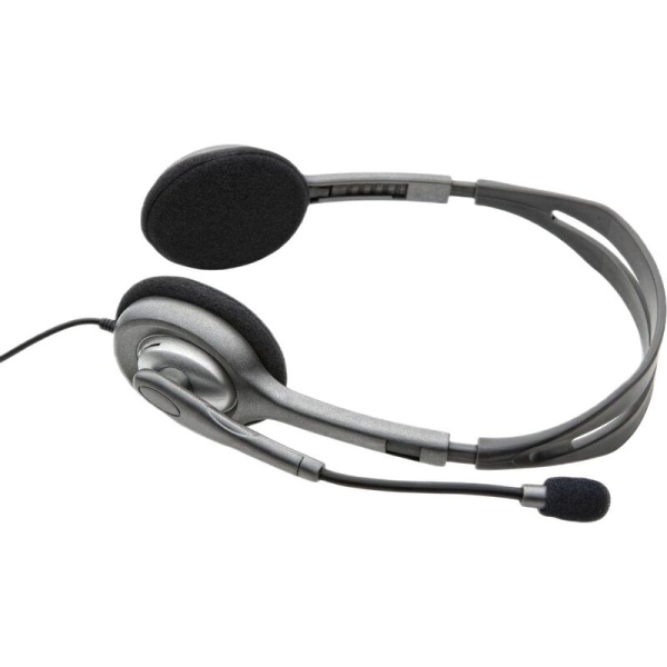 Гарнитура проводная Logitech Stereo Headset H110 (981-000271)