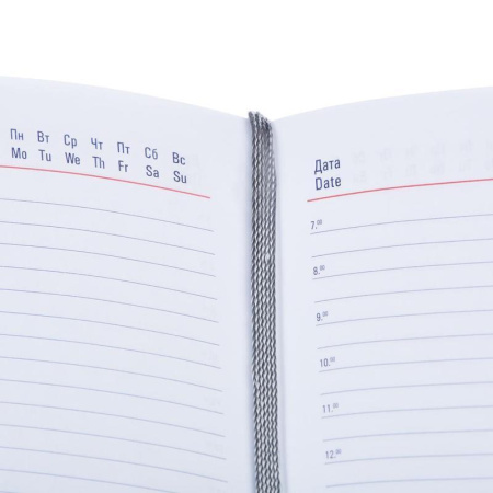 Ежедневник недатированный Attache Сиам искусственная кожа А6 176 листов синий (110x155 мм)
