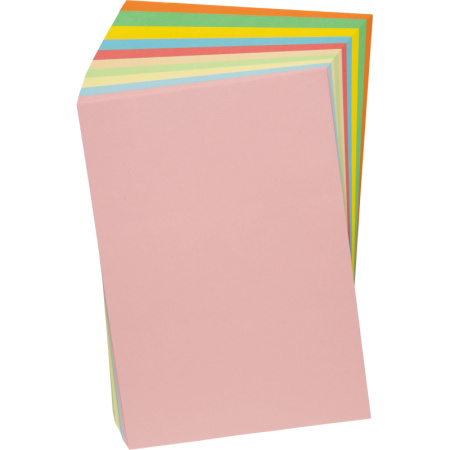 Бумага цветная для печати Attache Multicolor 80 г/кв.м, 200 листов, А4, микс пастельная, интенсивная