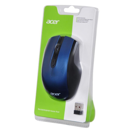 Мышь компьютерная Acer OMR031 черно-синяя
