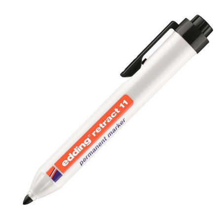 Маркер перманентный Edding E-11/1 черный (толщина линии 1,5-3 мм)