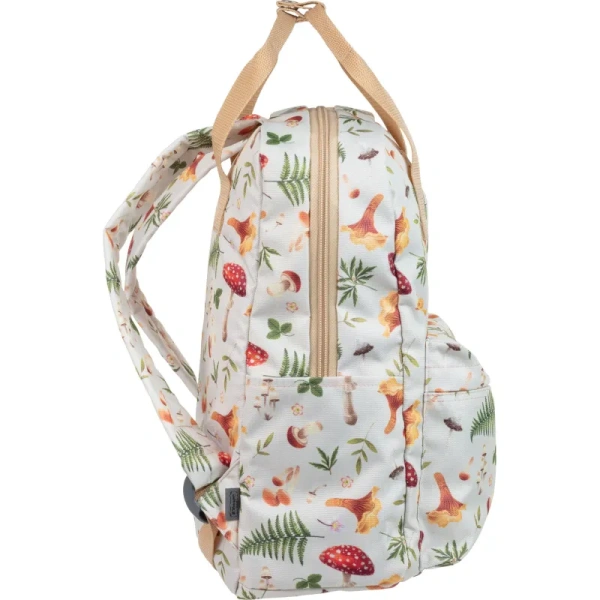 Рюкзак Комус Класс (№1 School) Квадро Грибы 17 л белый