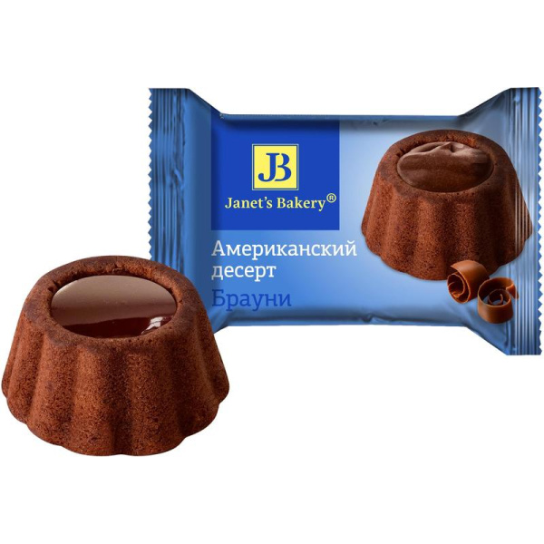 Пирожное Janets Bakery Американский Брауни 500 г