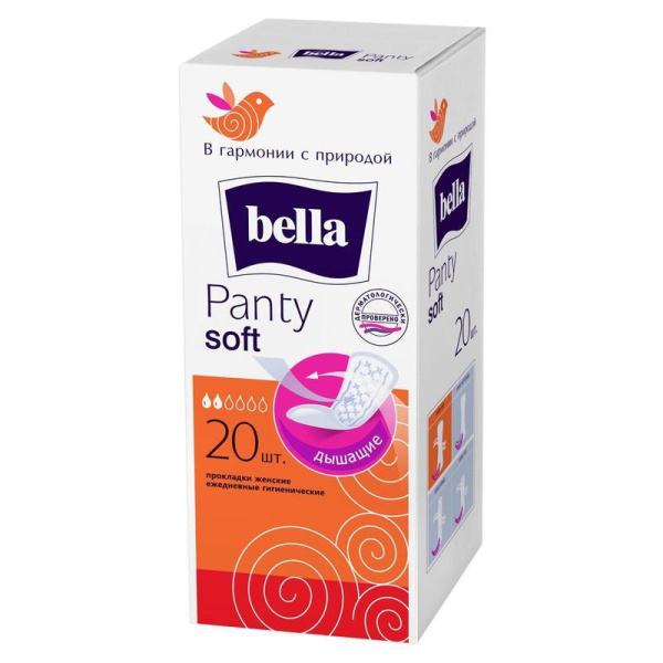 Прокладки женские ежедневные Bella Panty Soft (20 штук в упаковке)