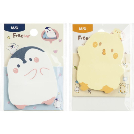 Стикеры фигурные M&G 76x54 мм в ассортименте (1 блок на 30 листов)