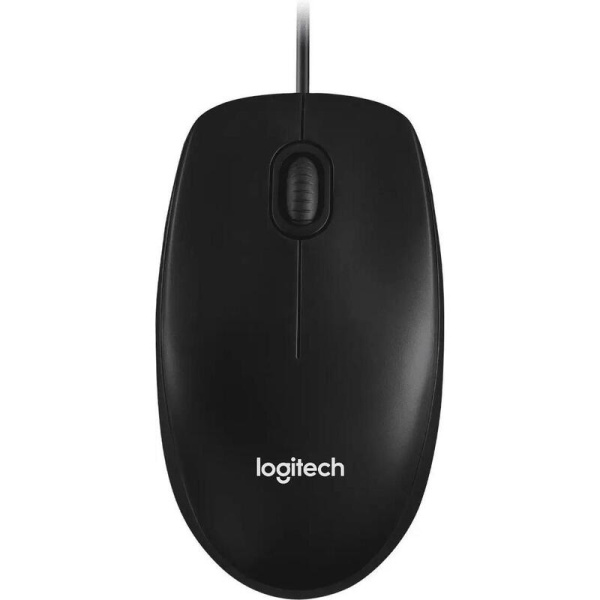 Мышь проводная Logitech M100 черная (910-006652)