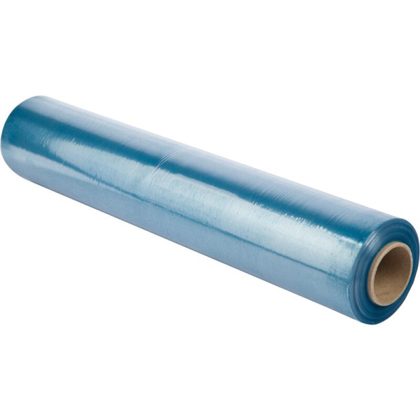 Стрейч-пленка для ручной упаковки смесовое сырье 2 кг 20 мкм х 220 м x  500 мм голубая (6 штук в упаковке)