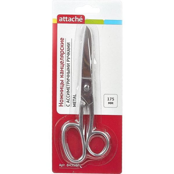 Ножницы Attache Metal 175 мм цельнометаллические