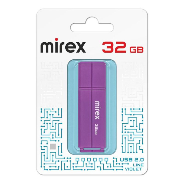 Флешка USB 2.0 32 ГБ Mirex Line (13600-FMULVT32)