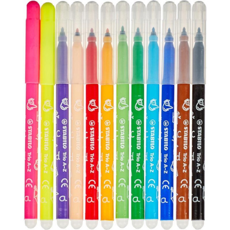 Фломастеры Stabilo 12 цветов