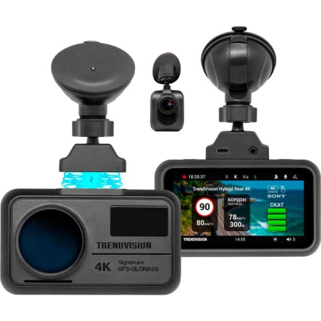 Автомобильный видеорегистратор Trendvision Hybrid Signature Real 4K 2CH  (TVREAL4K2H)