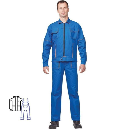 Костюм рабочий летний мужской л06-КПК васильковый (размер 44-46, рост 182-188)
