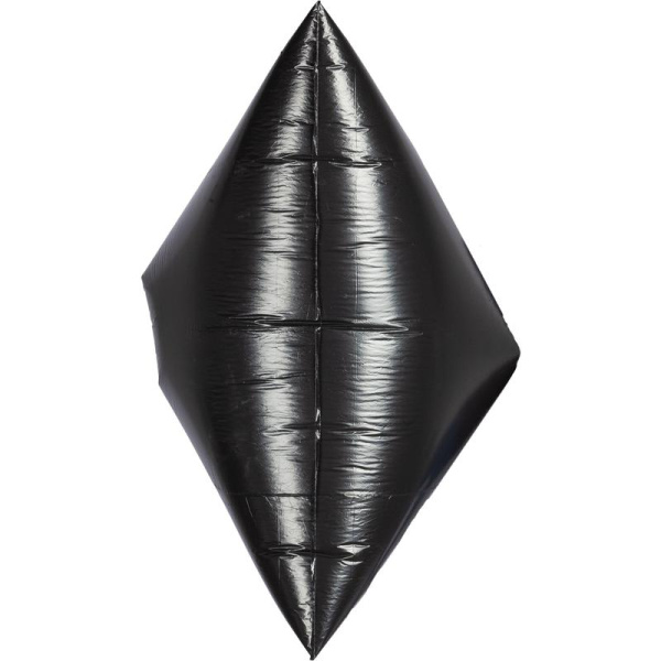 Мешки для мусора на 360 л Ромашка черные (ПВД, 30 мкм, в рулоне 10 штук,  120х160 см)