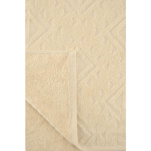 Полотенце махровое Jacquard 70х140 см 500 г/кв.м бежевое