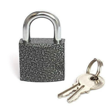 Замок навесной 38 мм хром/серый
