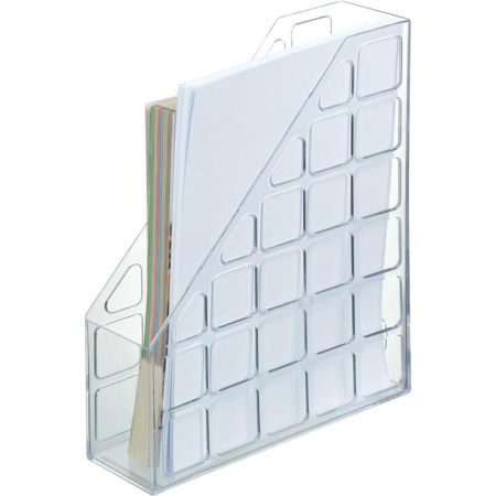 Вертикальный накопитель Attache пластиковый прозрачный ширина 75 мм