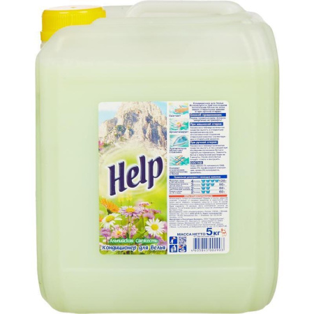 Кондиционер для белья HELP «Альпийская свежесть», 5л.