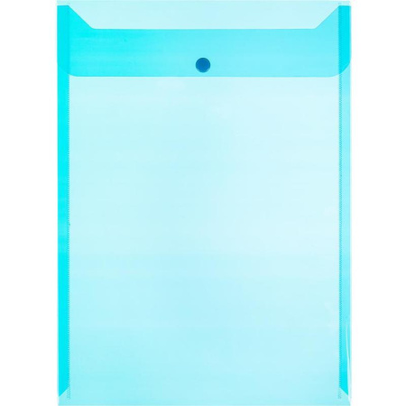 Папка-конверт на кнопке Attache A4 синяя 0.18 мм (10 штук в упаковке)