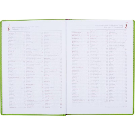 Ежедневник недатированный Attache Velvet искусственная кожа Soft Touch  A5+ 136 листов салатовый (146х206 мм)