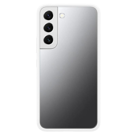 Чехол-накладка Samsung Frame Cover S22 для Samsung Galaxy S22  прозрачный/белый (SAM-EF-MS901CWEGRU) Чехол-накладка Samsung Frame Cover S22 для Samsung Galaxy S22  прозрачный/белый (SAM-EF-MS901CWEGRU)