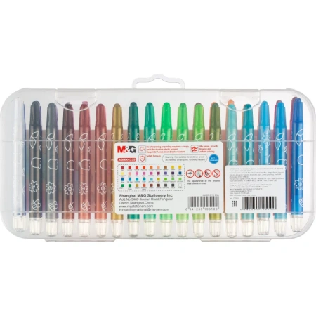 Мелки восковые M&G  круглые 36 цветов