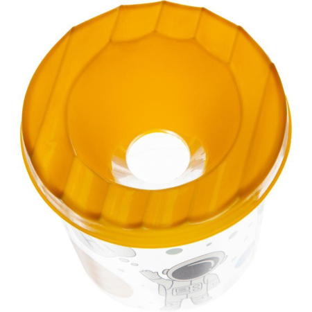 Стакан-непроливайка №1 School Space time одинарный с крышкой