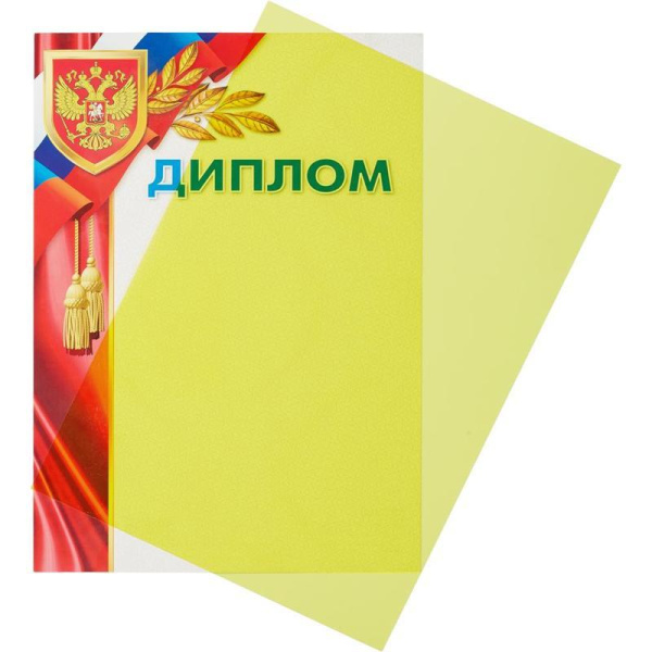 Обложки для переплета ProMEGA Office А4 пластик (желтый)