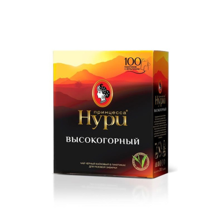 Чай Принцесса Нури Высокогорный черный 100 пакетиков Чай Принцесса Нури Высокогорный черный 100 пакетиков