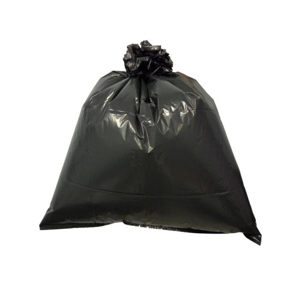 Мешки для мусора на 180 л Luscan черные (ПВД, 40 мкм, в упаковке 50  штук, 90x120 см)