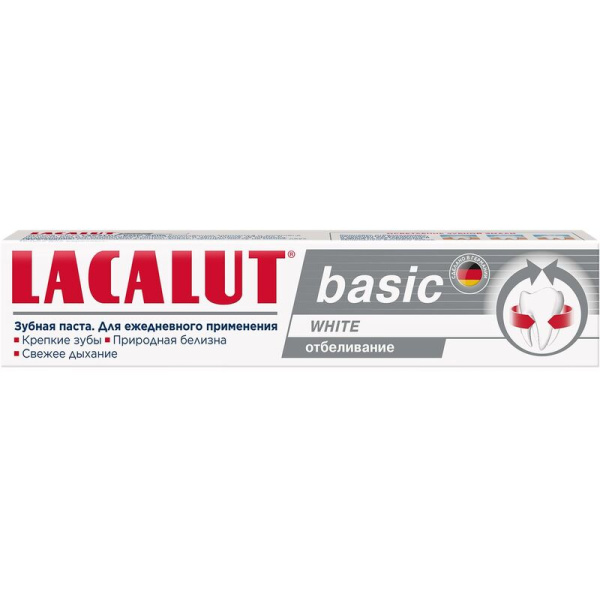 Зубная паста Lacalut Basic White 75 мл